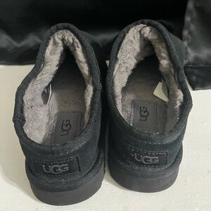 UGG Black Suede Slippers